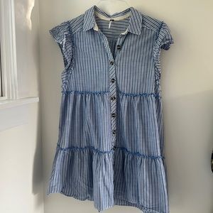 Free People dress - blue and white stripe